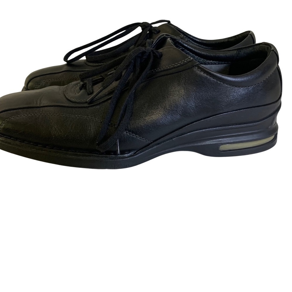 Rockport Signature Series Black Leather Lace Up Comfort Dress Shoes Men, 12 - Picture 6 of 7